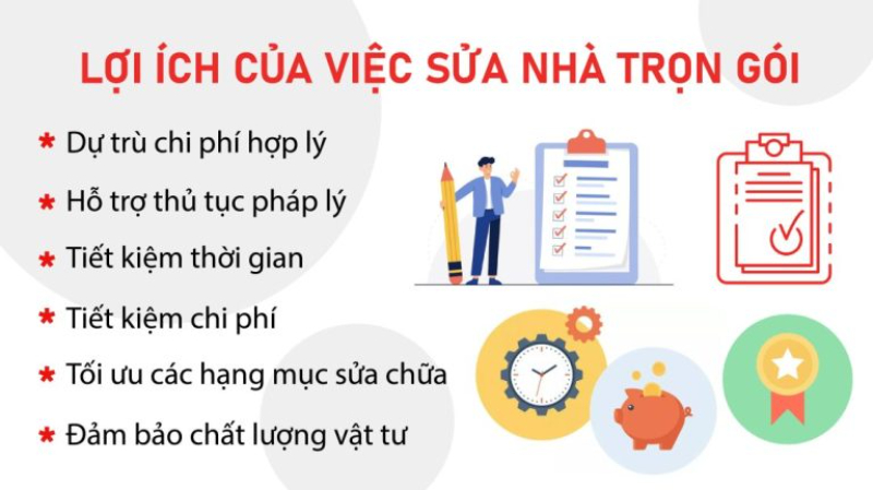 Lợi ích của việc sử dụng dịch vụ sửa nhà trọn gói