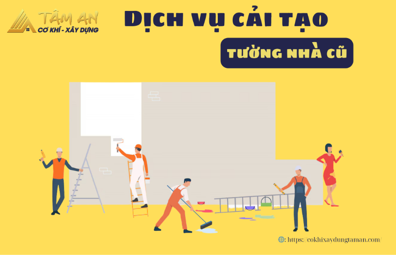 [2025] 5 bước cải tạo tường nhà cũ nhanh chóng và hiệu quả