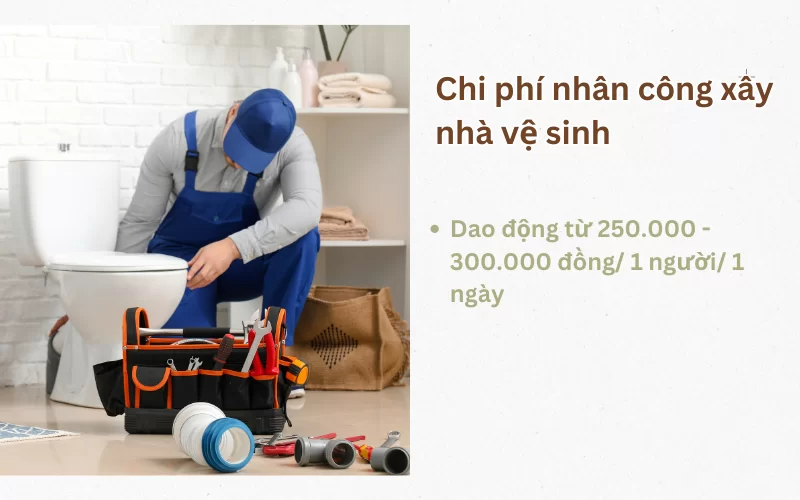 Chi phí thuê nhân công sửa nhà vệ sinh