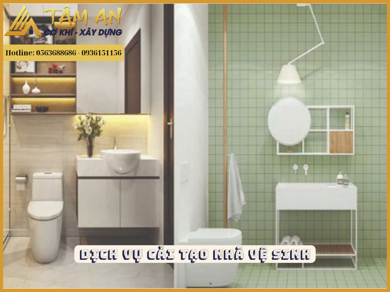 Đơn vị cải tạo nhà vệ sinh Cơ Khí Xây Dựng Tâm An