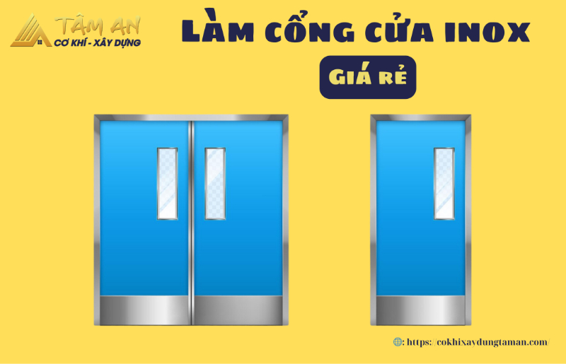 Báo giá làm cổng cửa inox giá rẻ, các mẫu cổng inox đẹp