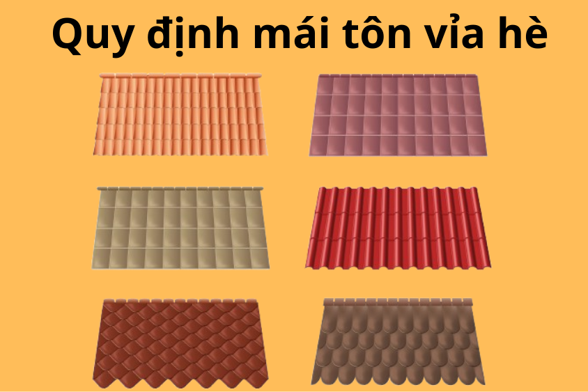 3 quy định mái tôn vỉa hè cơ bản mà bạn nên biết