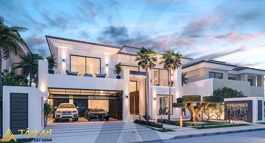 Mẫu cải tạo mặt tiền nhà đẹp, tiết kiệm chi phí 6 Mặt tiền biệt thự phố cải tạo đẹp sang trọng