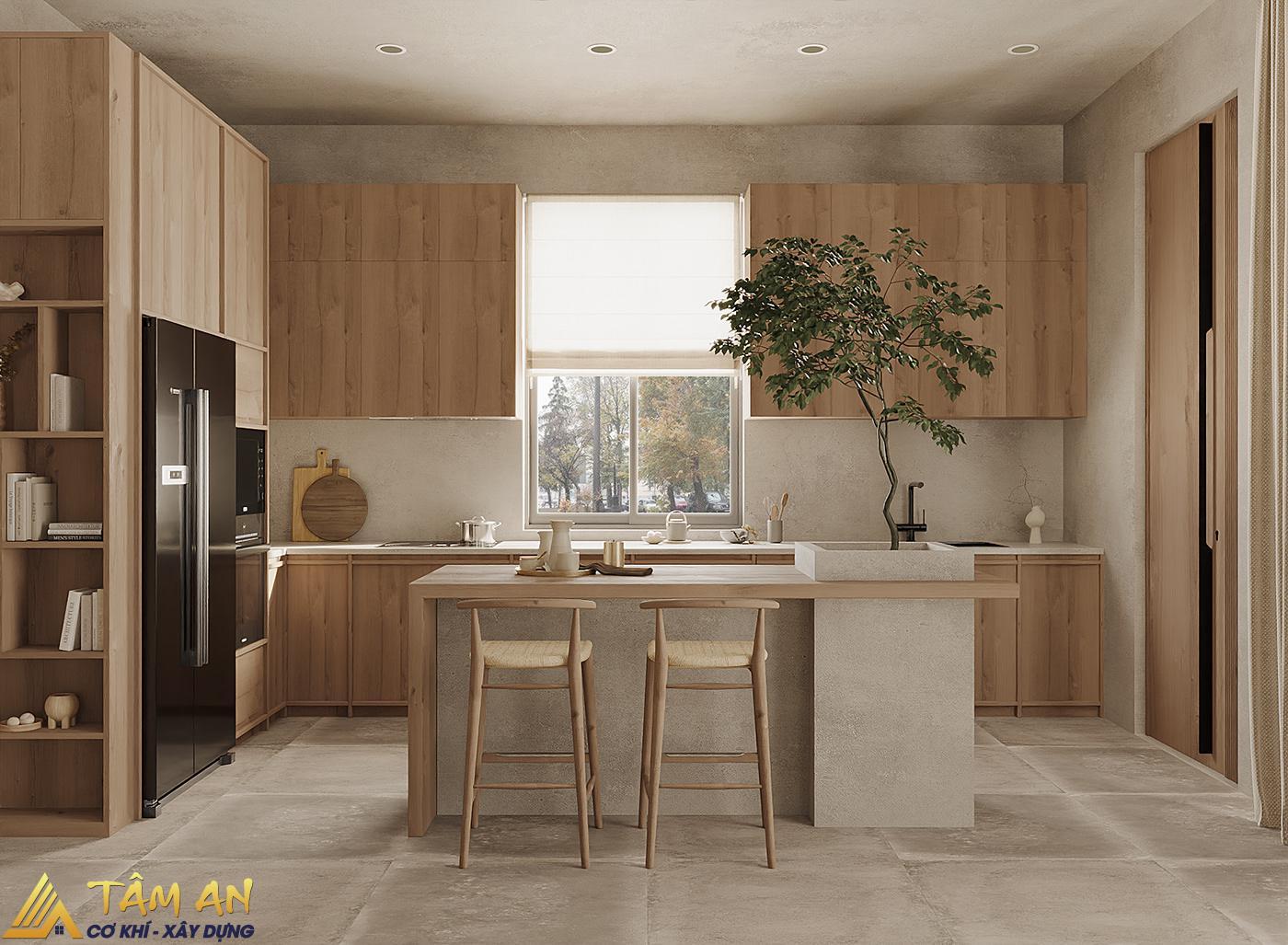 10 Ý tưởng cải tạo phòng bếp đẹp như mới xây 7 Căn bếp được thiết kế phong cách Wabi Sabi