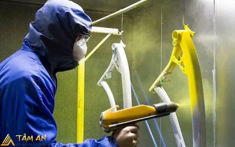 Sơn tĩnh điện là gì? Nguyên lý hoạt động của sơn tĩnh điện 1 Sơn Tĩnh Điện là gì?