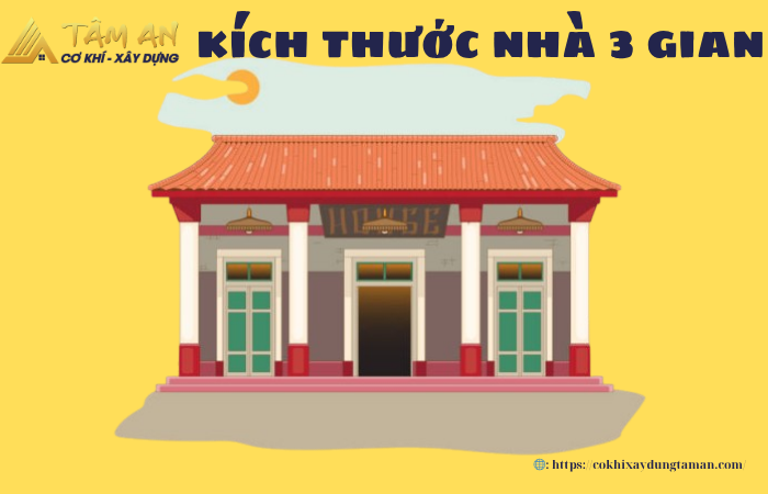 Kích thước nhà 3 gian Bắc Bộ đạt tiêu chuẩn