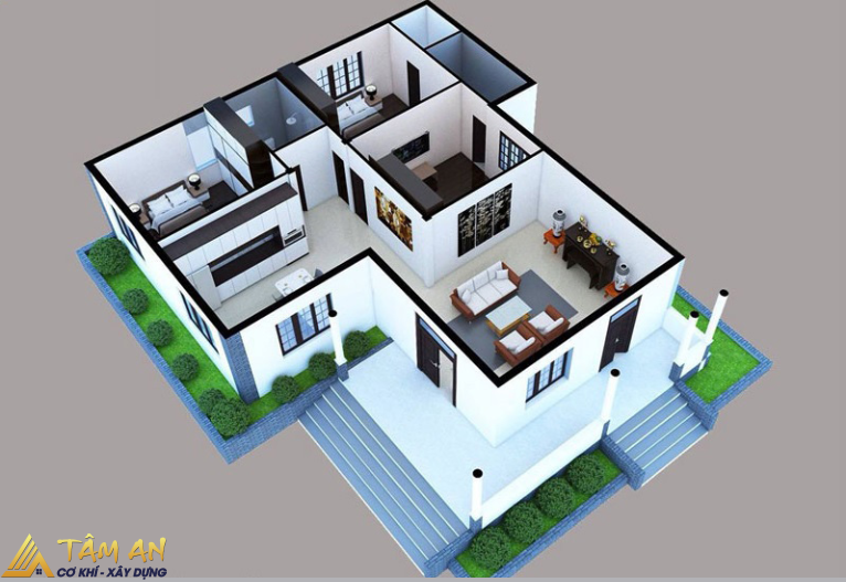 Diện tích nhà cấp 4 3 phòng ngủ: Bao nhiêu là đủ? 2 Diện tích nhà cấp 4 3 phòng ngủ lý tưởng là bao nhiêu?