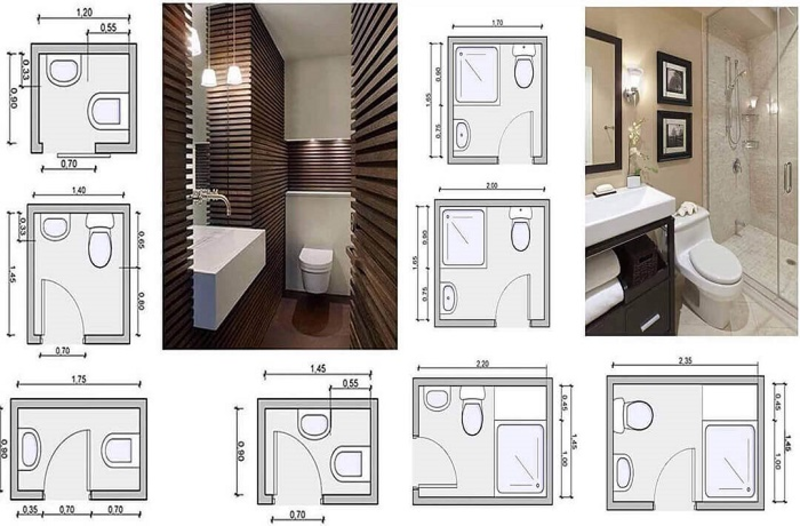 Kích thước, diện tích nhà vệ sinh - nhà tắm tiêu chuẩn 2025 1 Kích thước và diện tích nhà vệ sinh