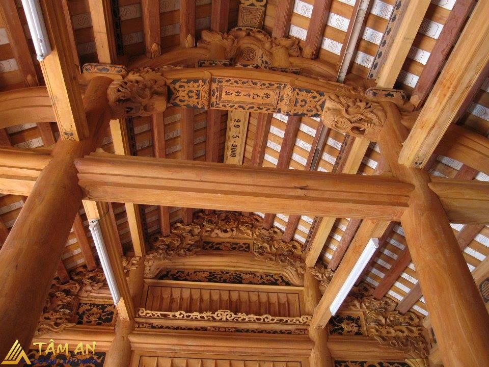 Kích thước nhà thờ 3 gian nhỏ: Lựa chọn tối ưu cho không gian 4 Nhà thờ 3 gian mẫu xoan nhỏ