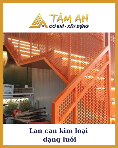 Lan can kim loại dạng lưới