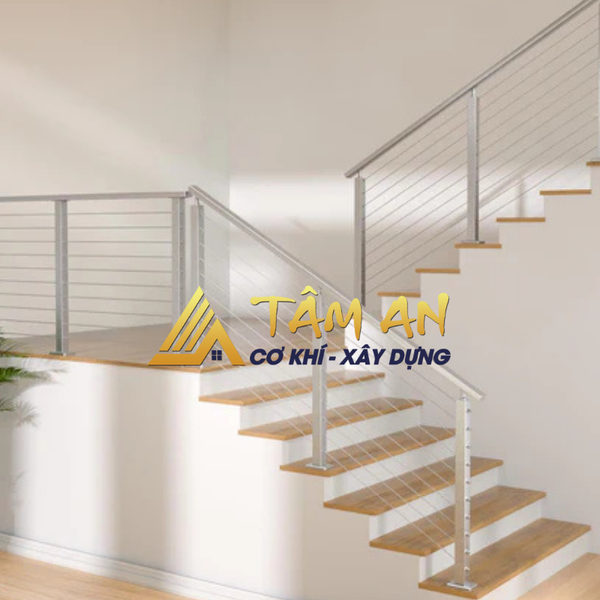 Lan can dây cáp inox 7 4 1