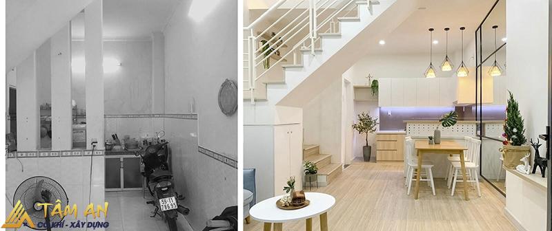 10+ Ý tưởng cải tạo nhà đẹp, hiện đại, tối ưu không gian 11 Mẫu cải tạo phòng khách và bếp