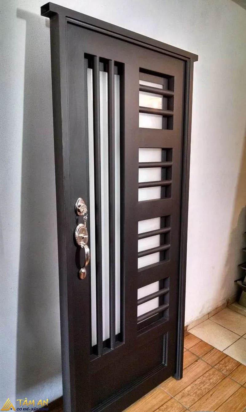 Tổng hợp mẫu cửa sắt 1 cánh phòng ngủ bền đẹp, an toàn 1 Cửa sắt 1 cánh phòng ngủ là loại cửa sử dụng khung và cánh bằng sắt, chỉ có một cánh mở
