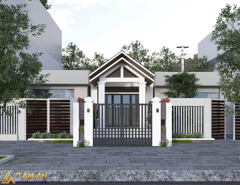 50+ Mẫu hàng rào đẹp nhà cấp 4 hiện đại, sang trọng 8 Mẫu hàng rào sắt đơn giản cho nhà cấp 4