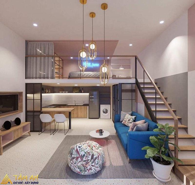 Căn hộ 15m2 sau khi cải tạo mang đến không gian ở tiện nghi, hiện đại