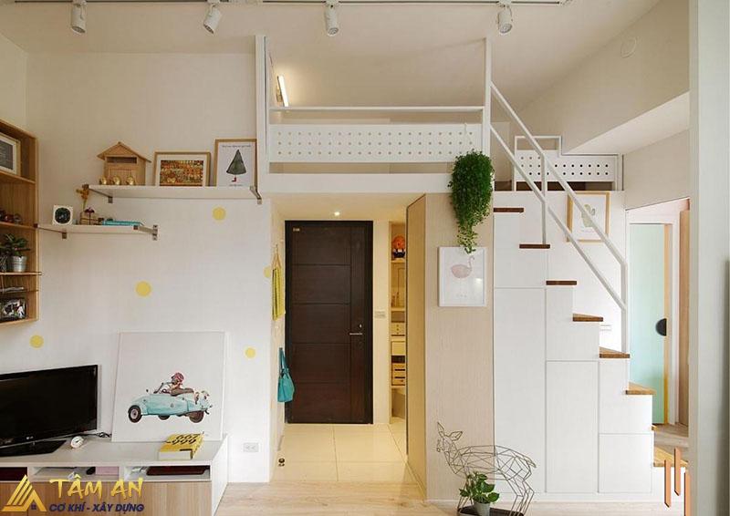 Nhà diện tích 15m2 nên ưu tiên các gam màu sáng để “ăn gian” diện tích