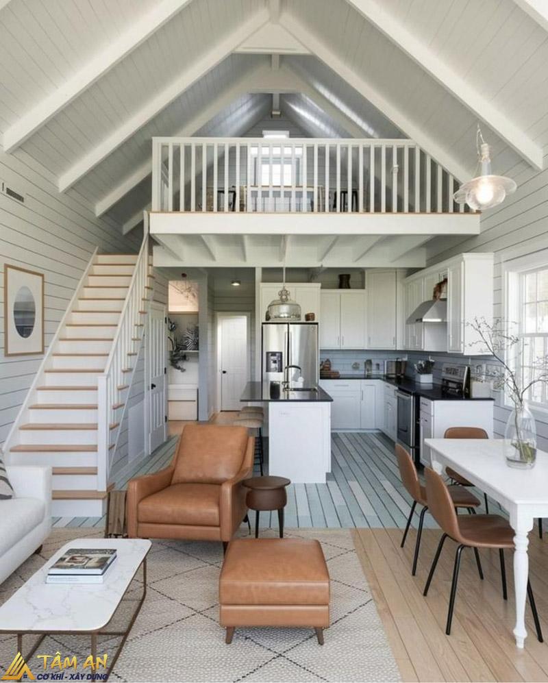 5 Ý tưởng cải tạo nhà 20m2 đẹp, tiết kiệm chi phí 7 Cải tạo căn hộ 20m2 với gam màu trắng chủ đạo giúp không gian thoáng rộng hơn