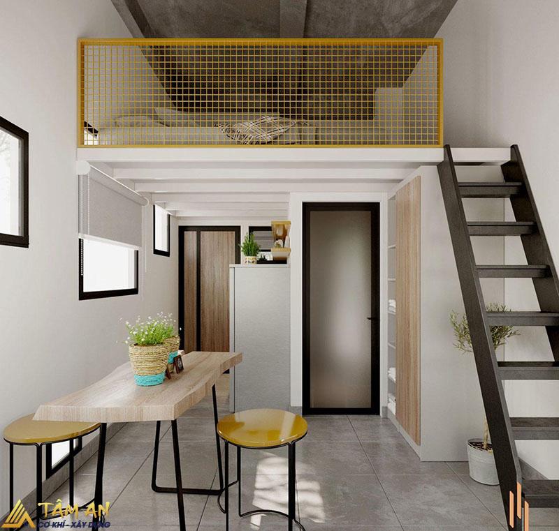 Thiết kế gác lửng là giải pháp lý tưởng khi cải tạo nhà 15m2