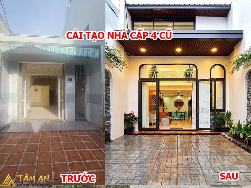 cải tạo nhà cấp 4 cũ có thêm gác lửng