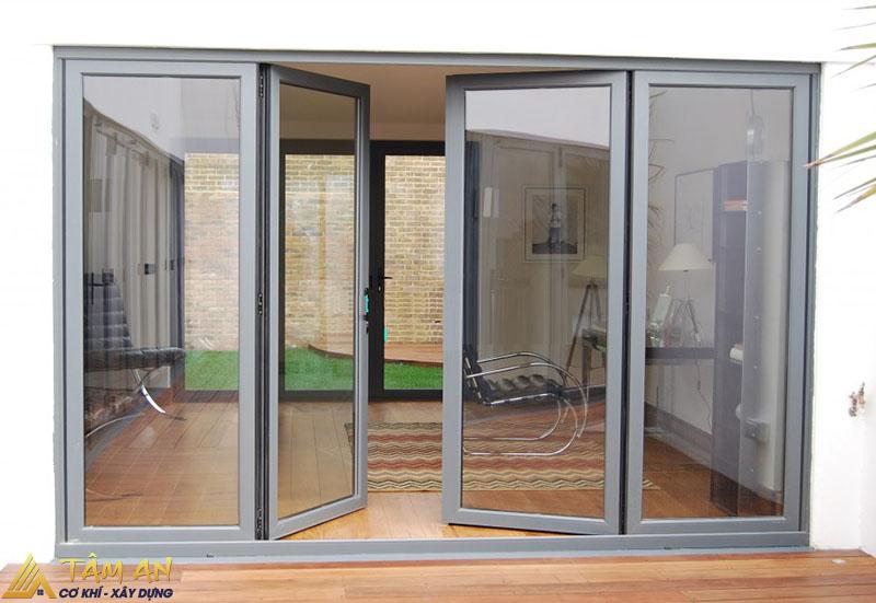 Cửa nhôm kính 4 cánh Xingfa có độ bền cao, lấy sáng tối đa
