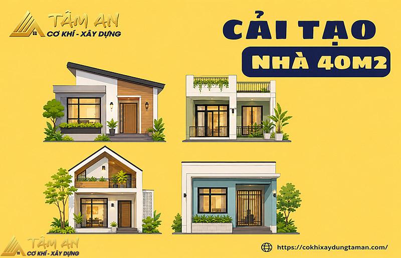 Sửa chữa, cải tạo nhà 40m2 3 tầng tiết kiệm, tối ưu sử dụng